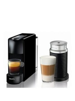 Krups Nespresso By Krups Essenza Mini With Aeroccino 1200W - Black